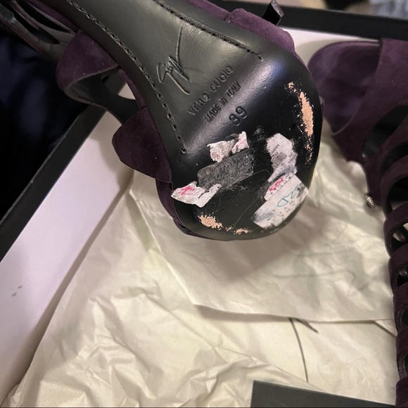 Giuseppe Zanotti GIUSEPPE ZANOTTI "Coline" Laser cut crystal buckle sandals - Picture 8 of 9